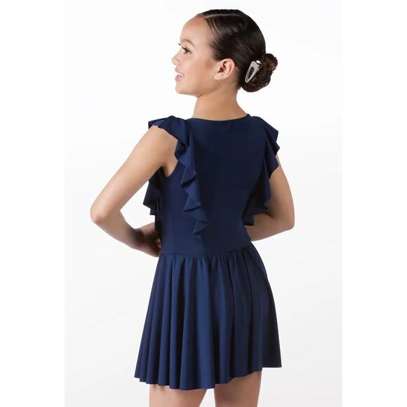 Dance Costume Lyrical Medium Child Weissman Ruffle Dress Contemporary Ballet - Picture 2 of 3